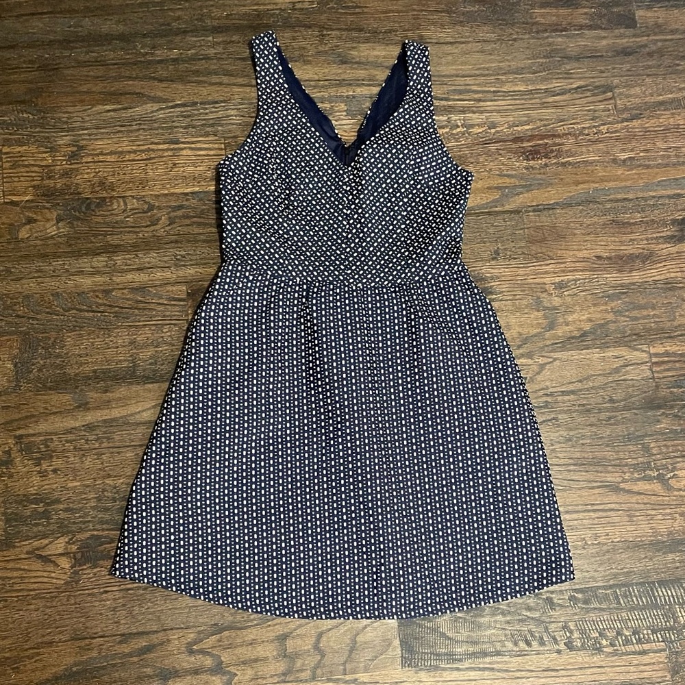 Navy and white Dress (S)